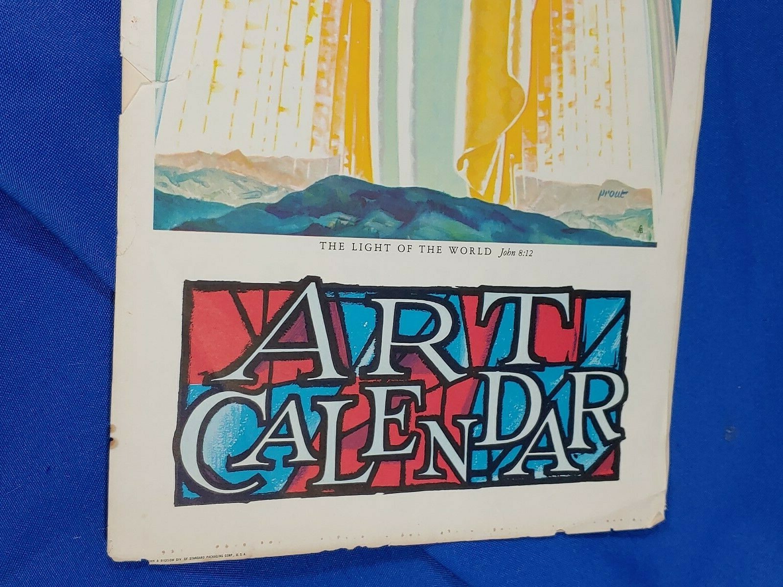 1965 Funeral Home Advertising Calendar Antique-VTG Mortician Ambulance Indiana