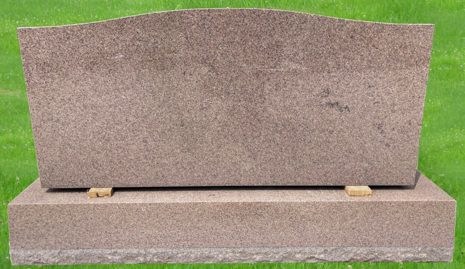 Sedona Brown Granite Serpentine Monument (48x22x7) Gravestone Headstone MN-13B