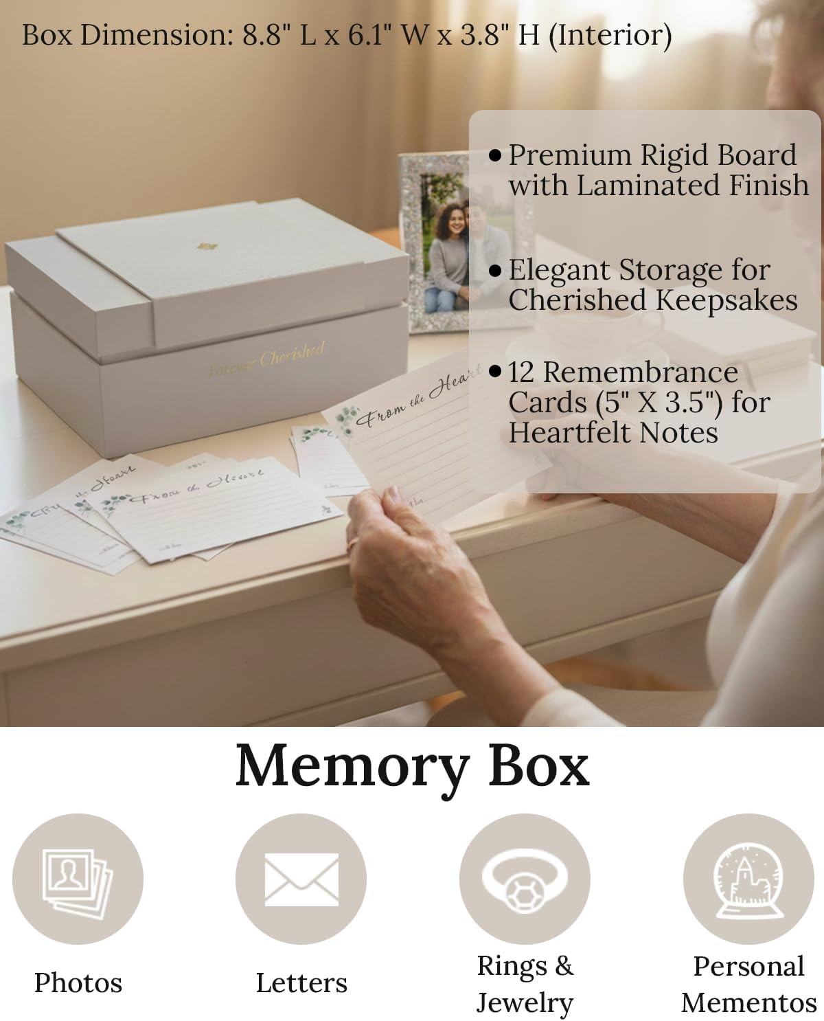 Small Keepsake Urn with Memorial Box – Unique Handcrafted Blue Glaze Ceramic Urn