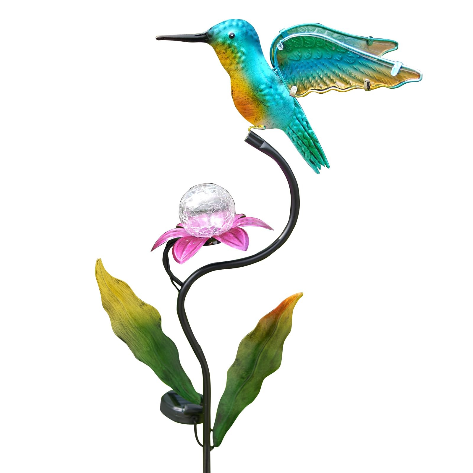 46-Inch Solar Hummingbird Lights – Outdoor Garden Decor, Waterproof Stakes