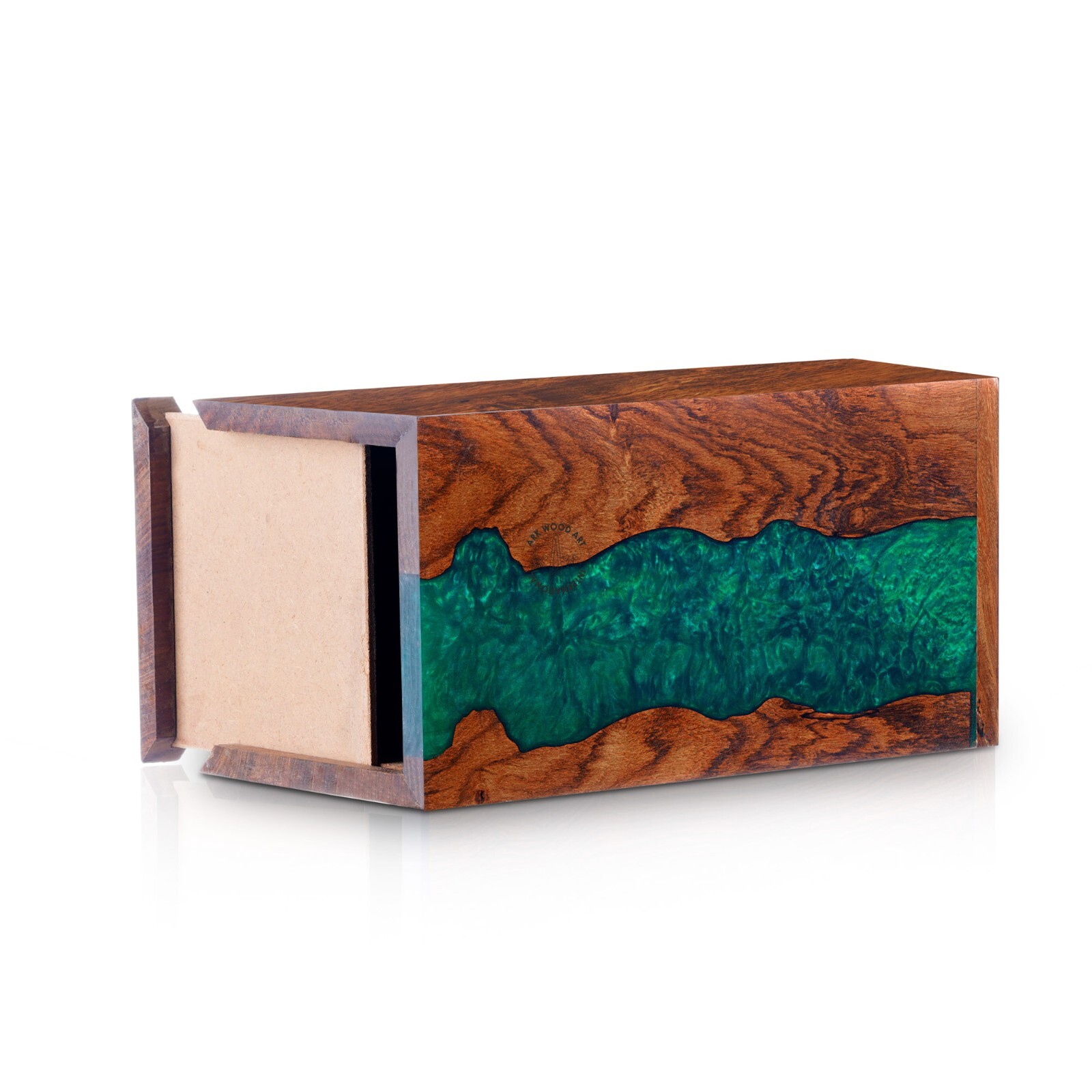 Cremation Urns for Human Ashes | Resin Epoxy Wood Urns for Ashes –Adult Size Gif