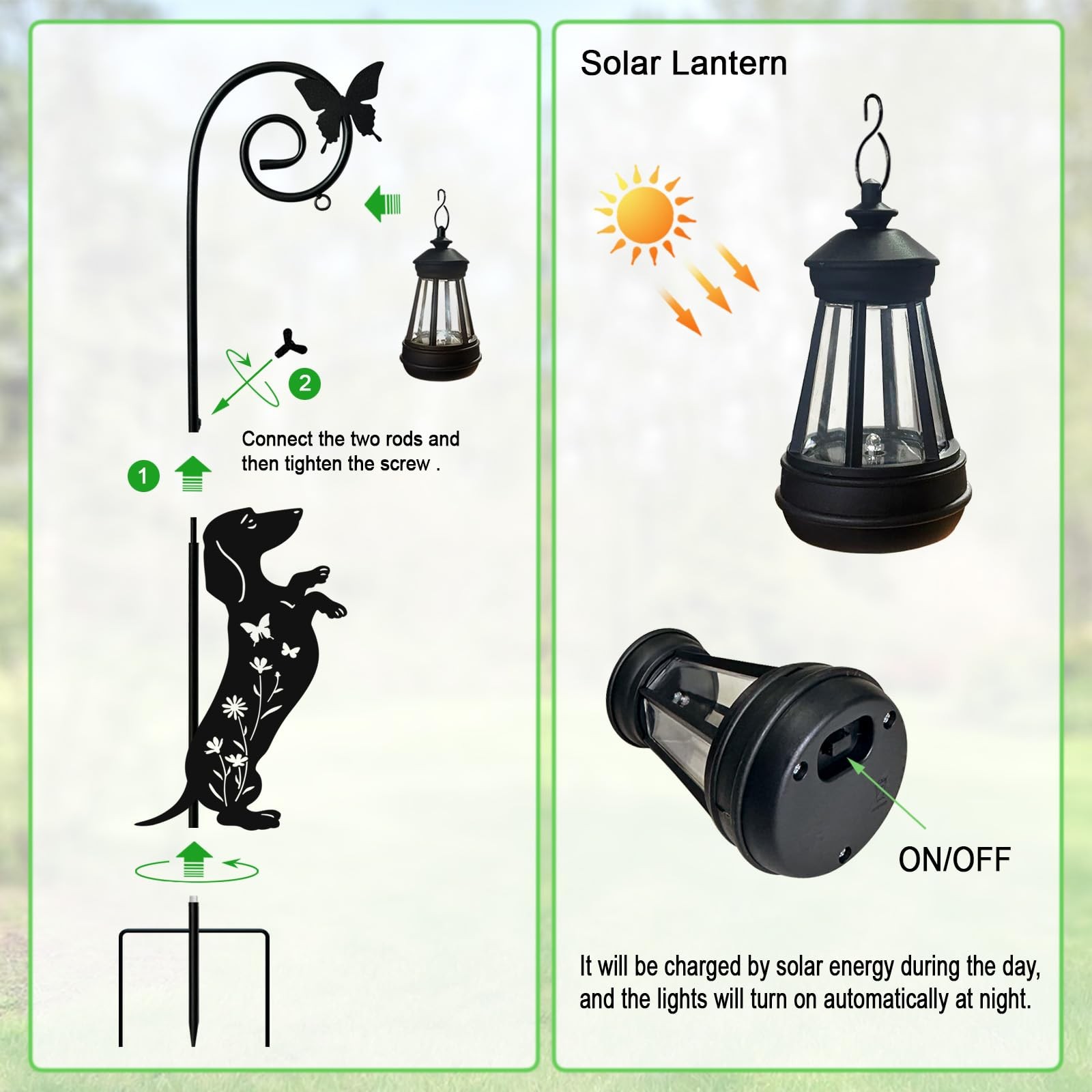 Solar Dog Lights for Yard Decor | Dachshund Gifts & Lawn Ornaments