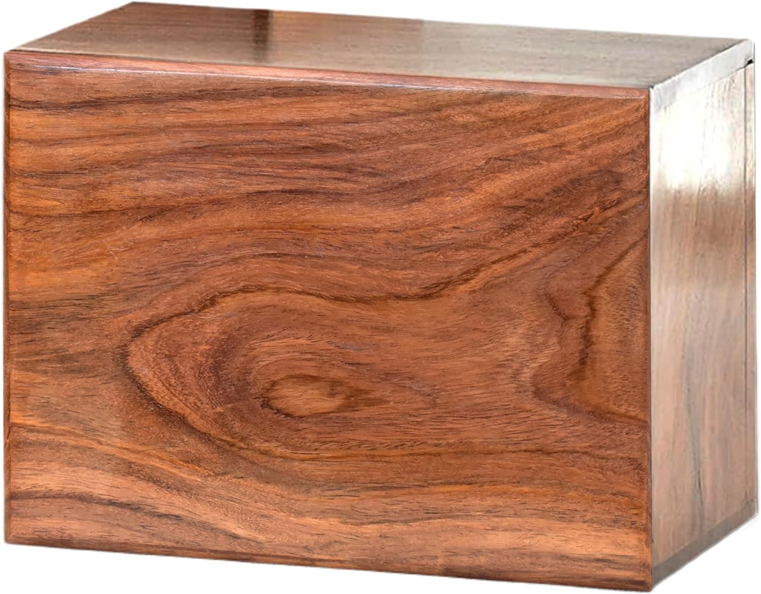 Cremation Urn for Human Ashes Adult Male Female, Solid Rosewood Wooden Urn Box
