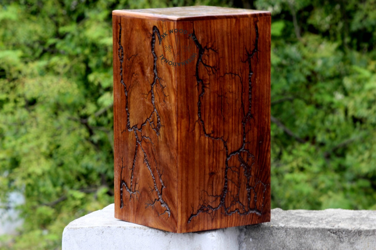 Urn Large Size Unique Adult Human Ashes Storage Memory Box (220 Cu/in) Detailed