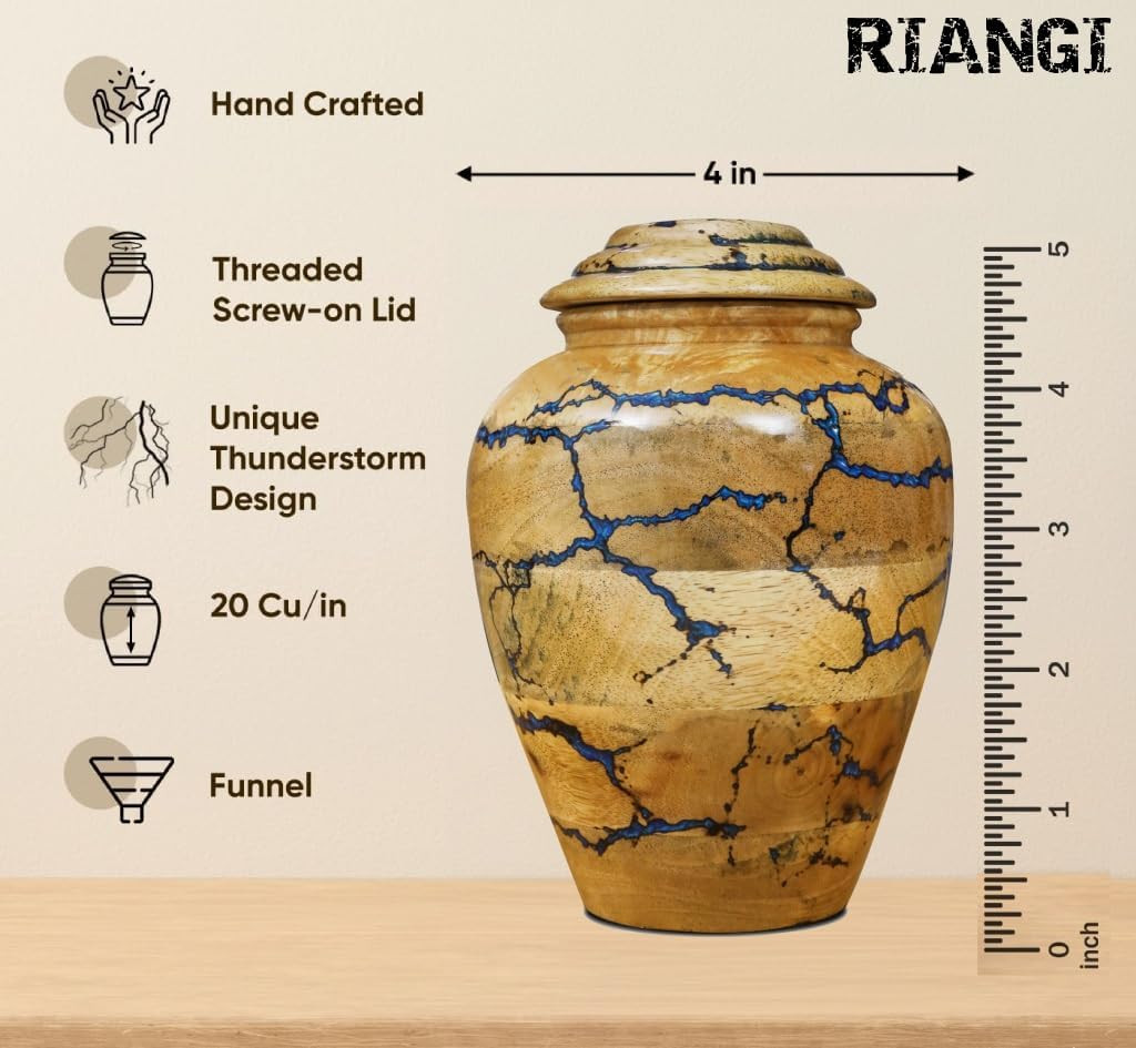 Wooden Urns for Human Ashes Adult Female/Male – Wooden Cremation Memorial Keepsa