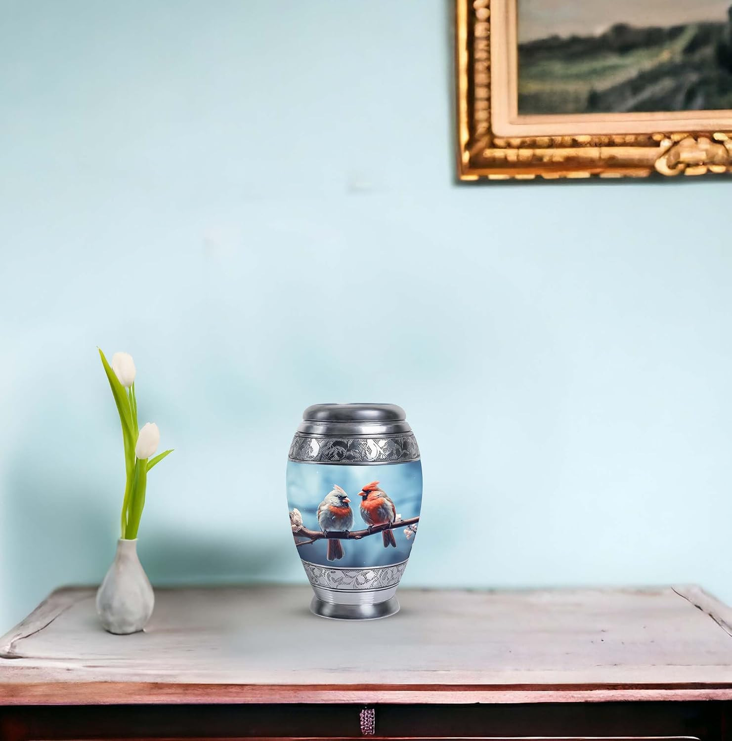 Cardinal Spring Meeting – Mini Urns for Ashes – Small Urns for Mom & Dad – Littl