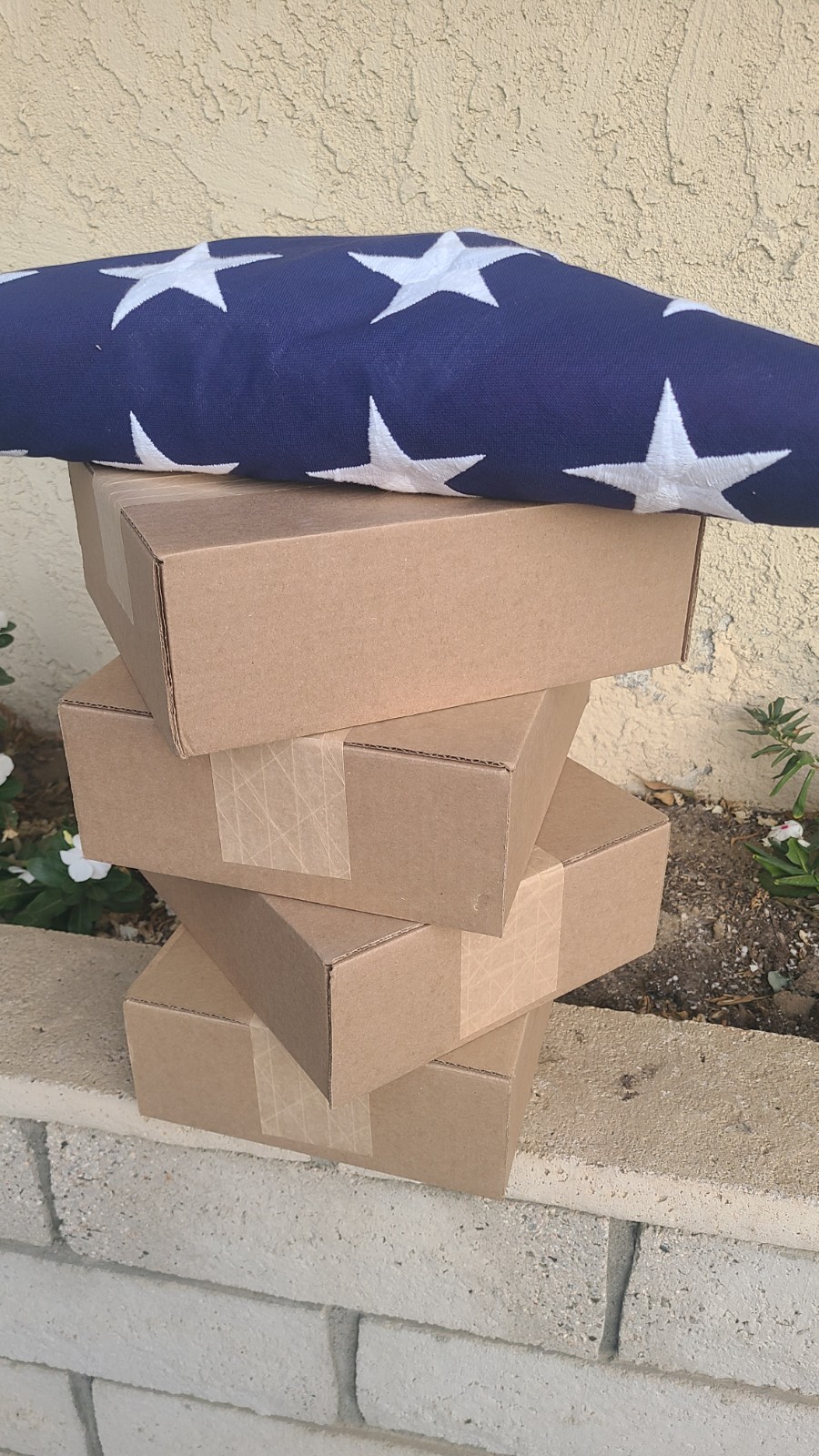 Premium Funeral US Flag, Veteran Military Honors Burial Internment 5×9.5