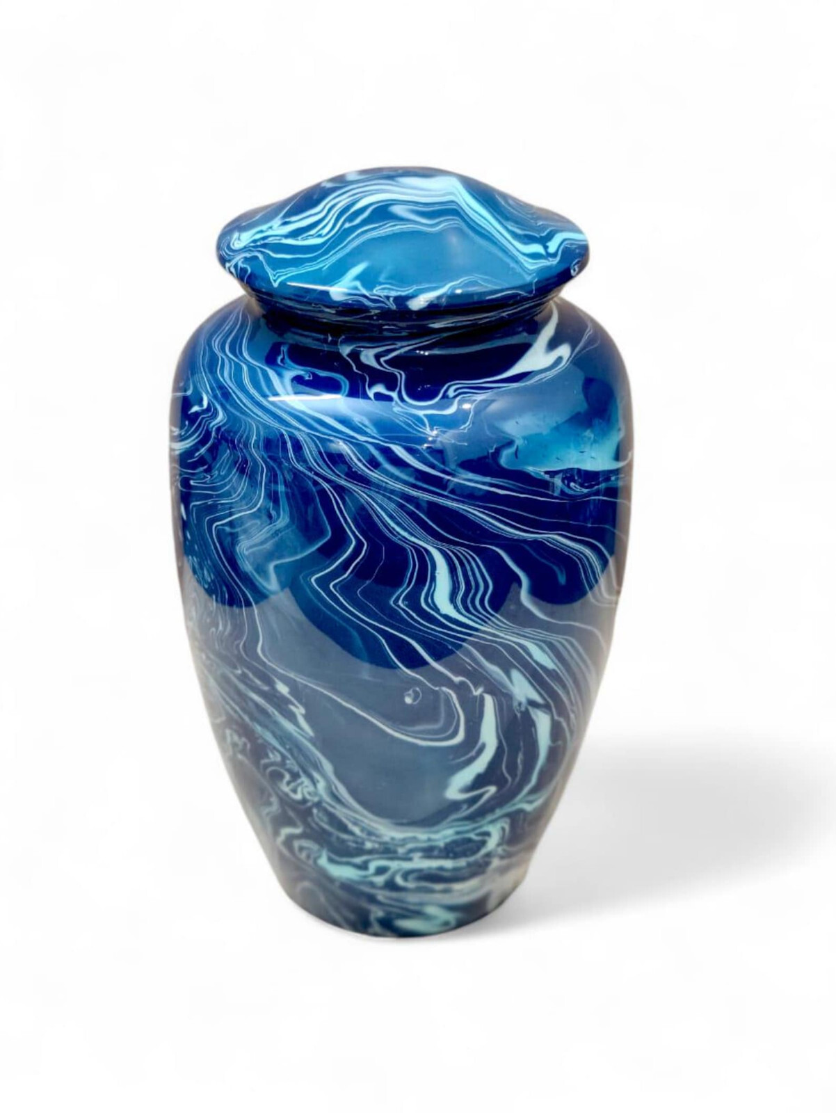 Blue Marble Cremation Design Urns for Ashes – Urns for Human Ashes Burial Urns