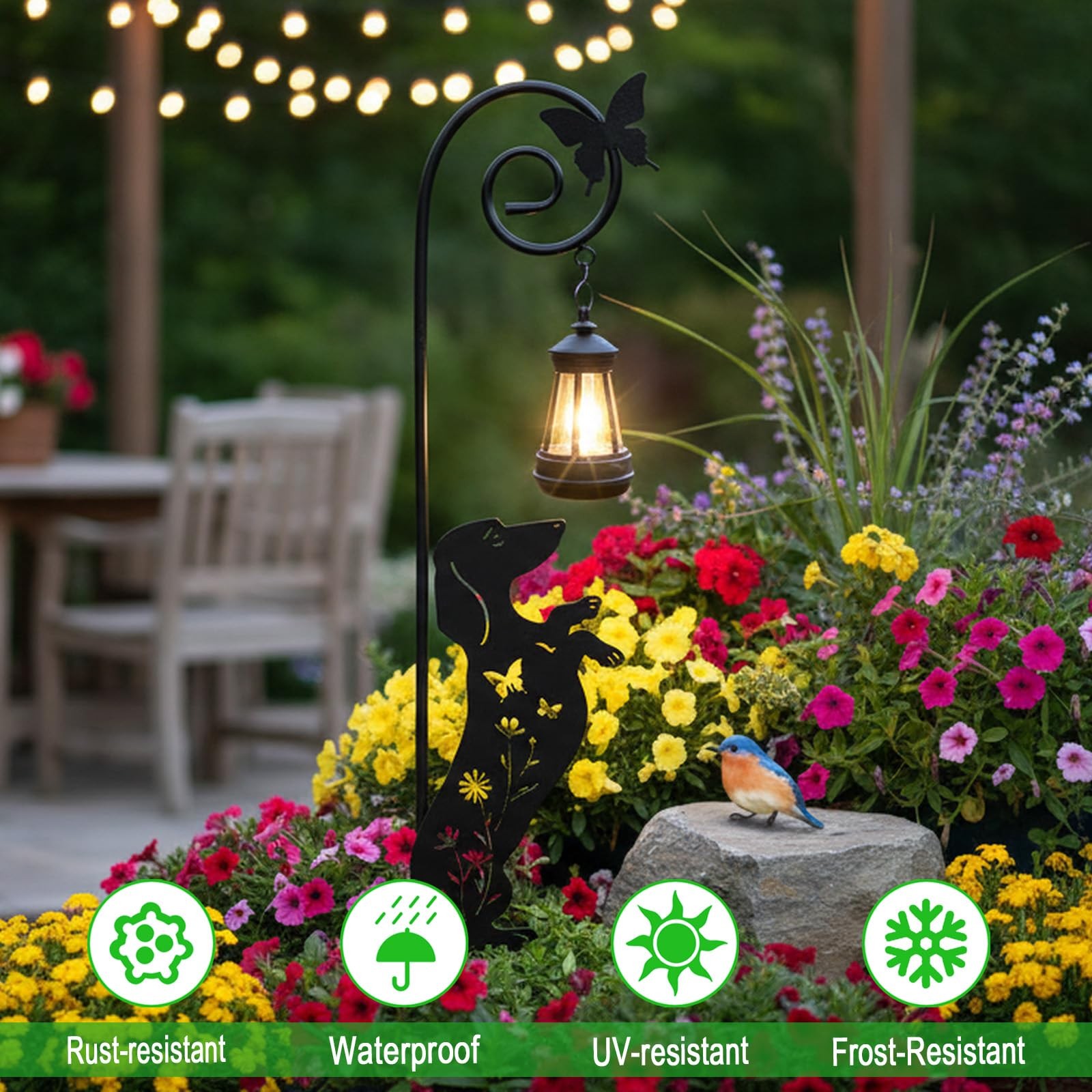 Solar Dog Lights for Yard Decor | Dachshund Gifts & Lawn Ornaments