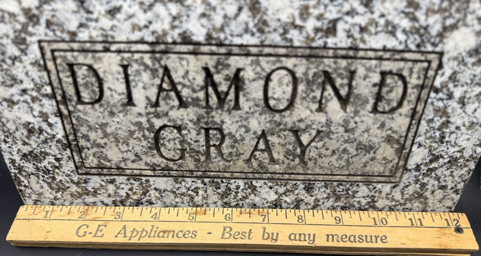 Vintage Salesman Sample Funeral Home Marble Engraved Stone