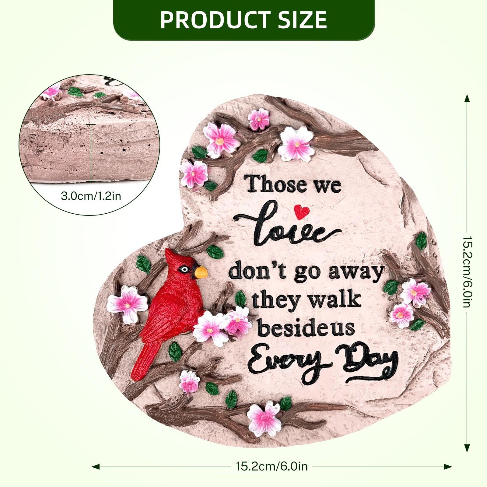 Sympathy Gifts for Loss of Loved One, Memorial Garden Stones in Memory of Lov…