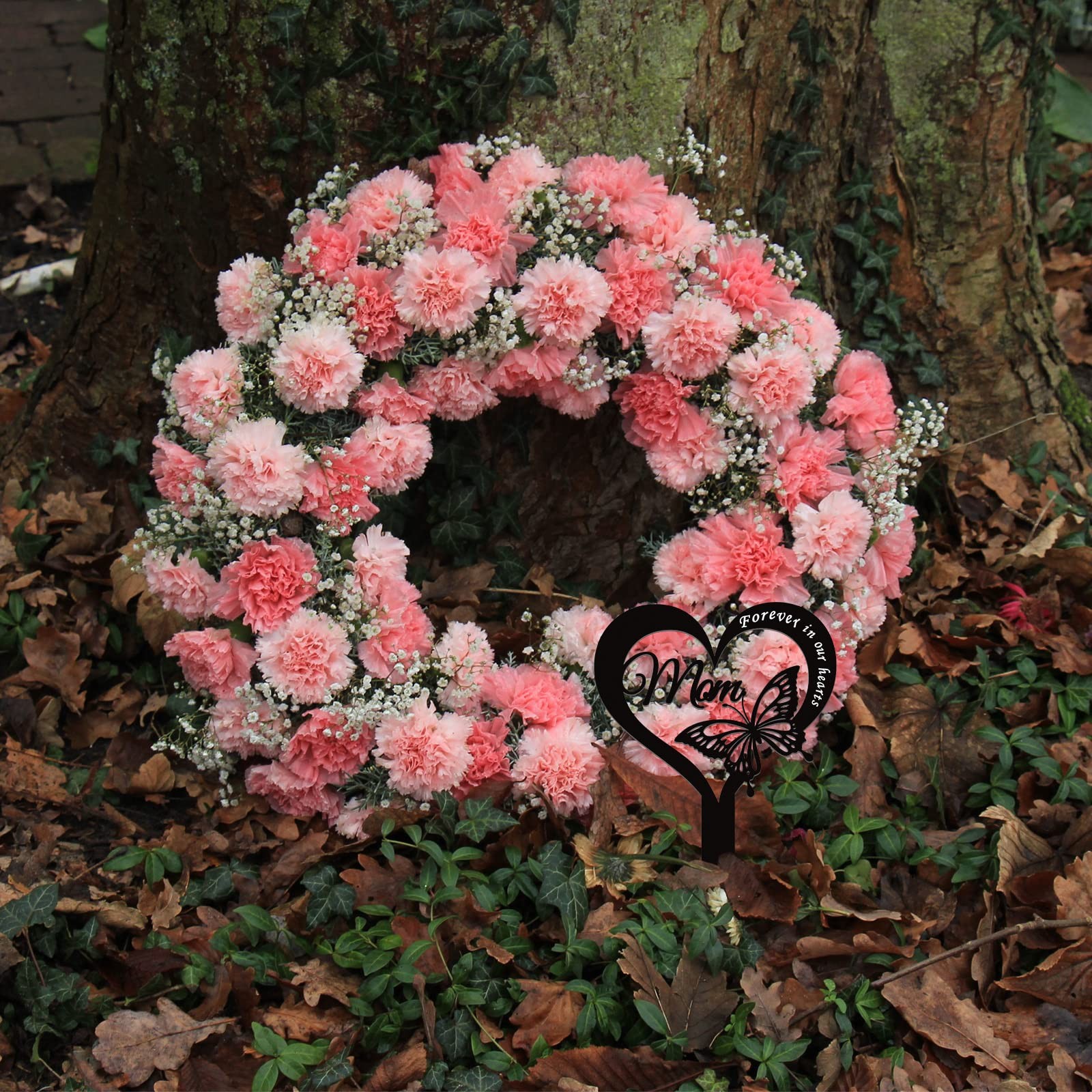 Cemetery Decorations Metal Grave Marker Butterfly Memorial Garden Stake