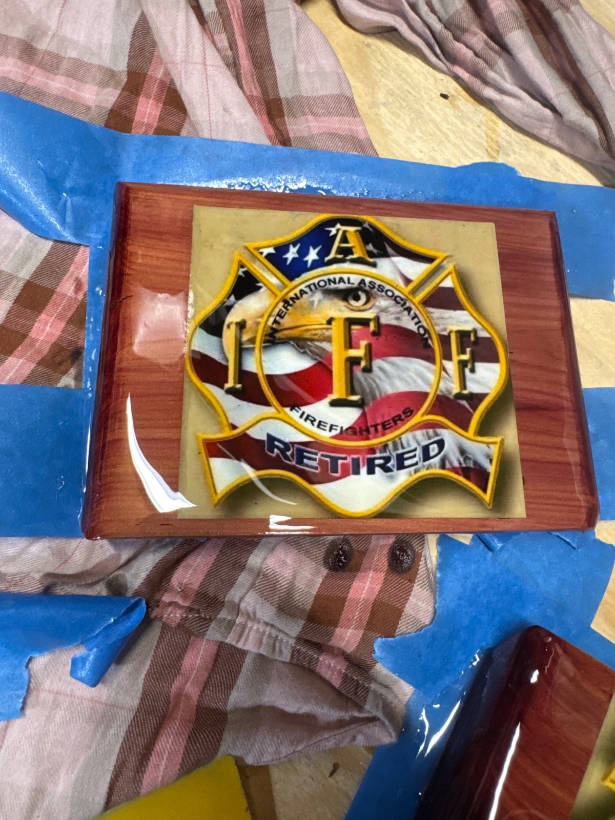 Epoxy coated custom graveside and roadside memorial crosses.