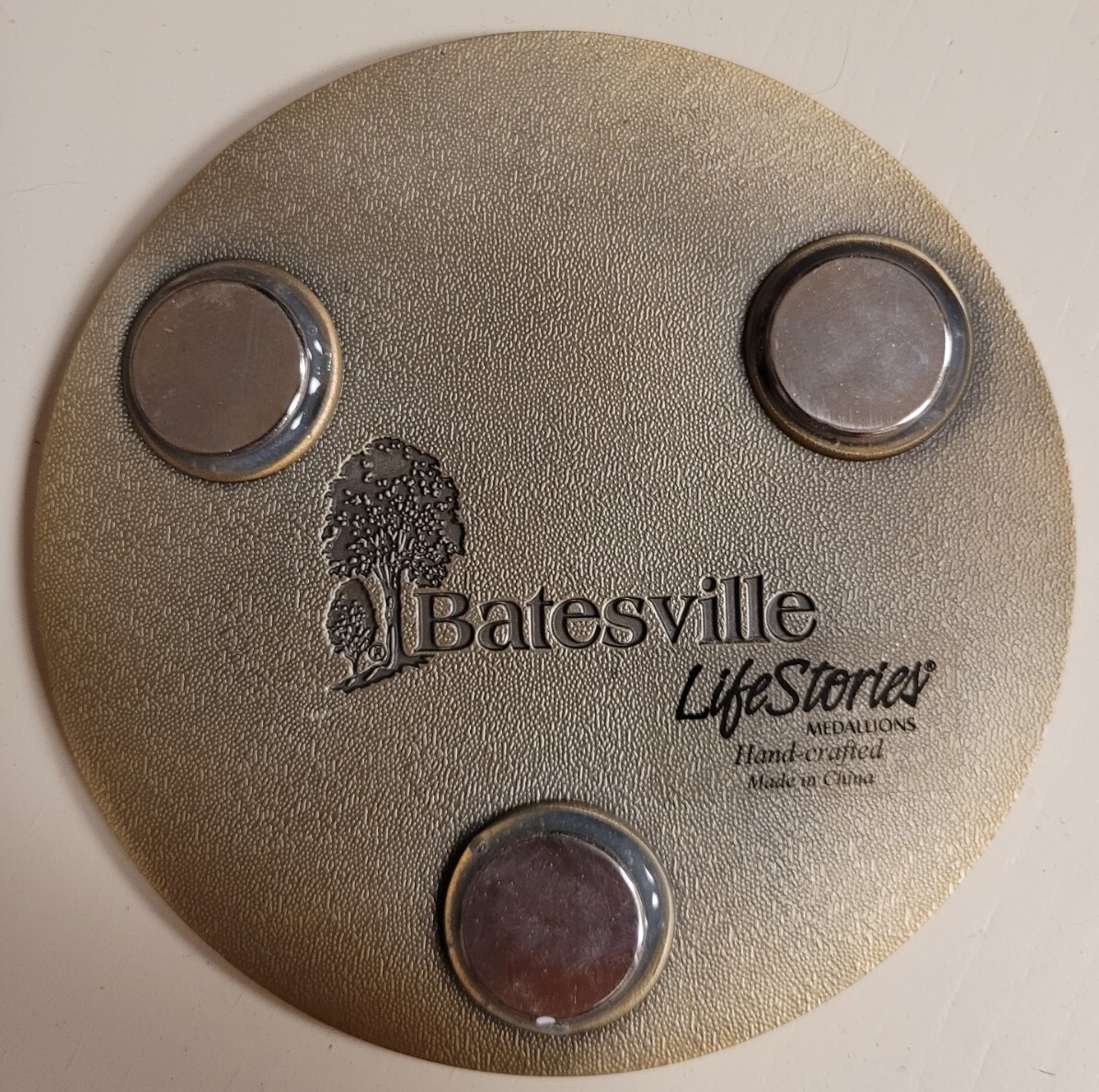 Batesville LifeStories Funeral Brass Magnetic Medallion – Lord is My Shepherd
