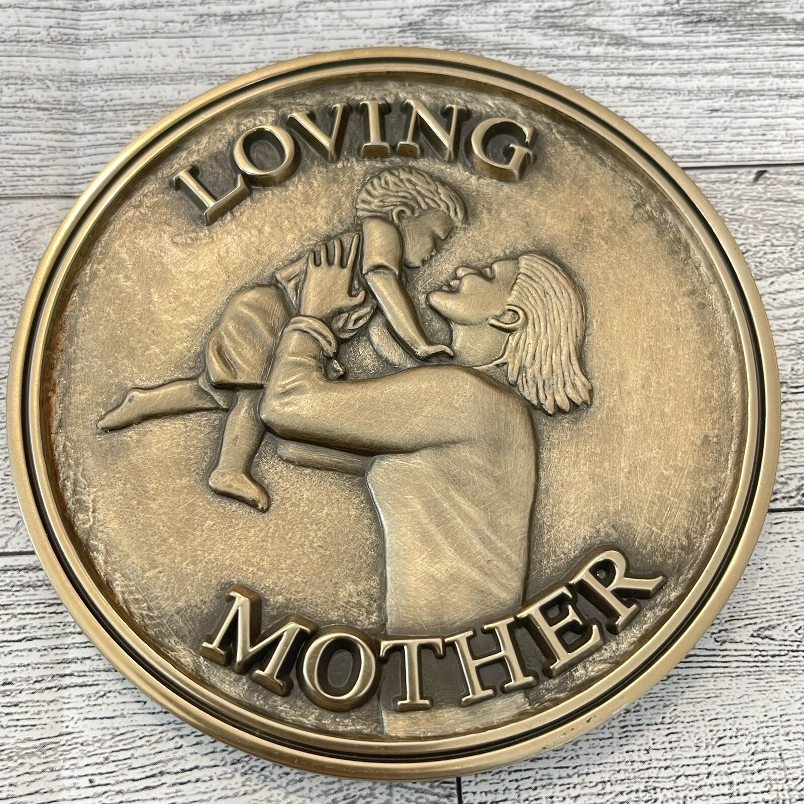 Funeral Casket Medallion Loving Mother Batesville Life Stories Brass Magnetic
