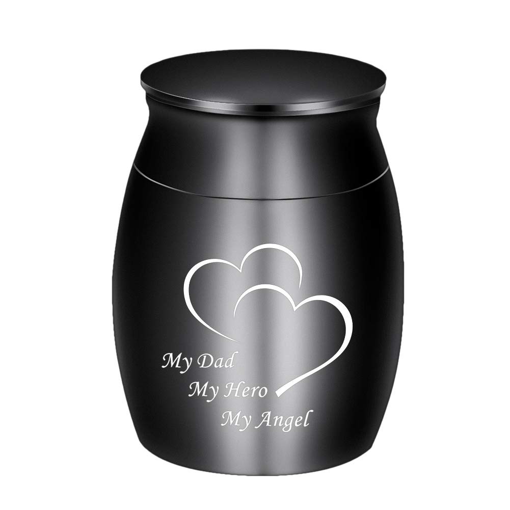 Small Keepsake Urns for Ashes 1.57 Inches Stainless Steel – Memorial Tribute