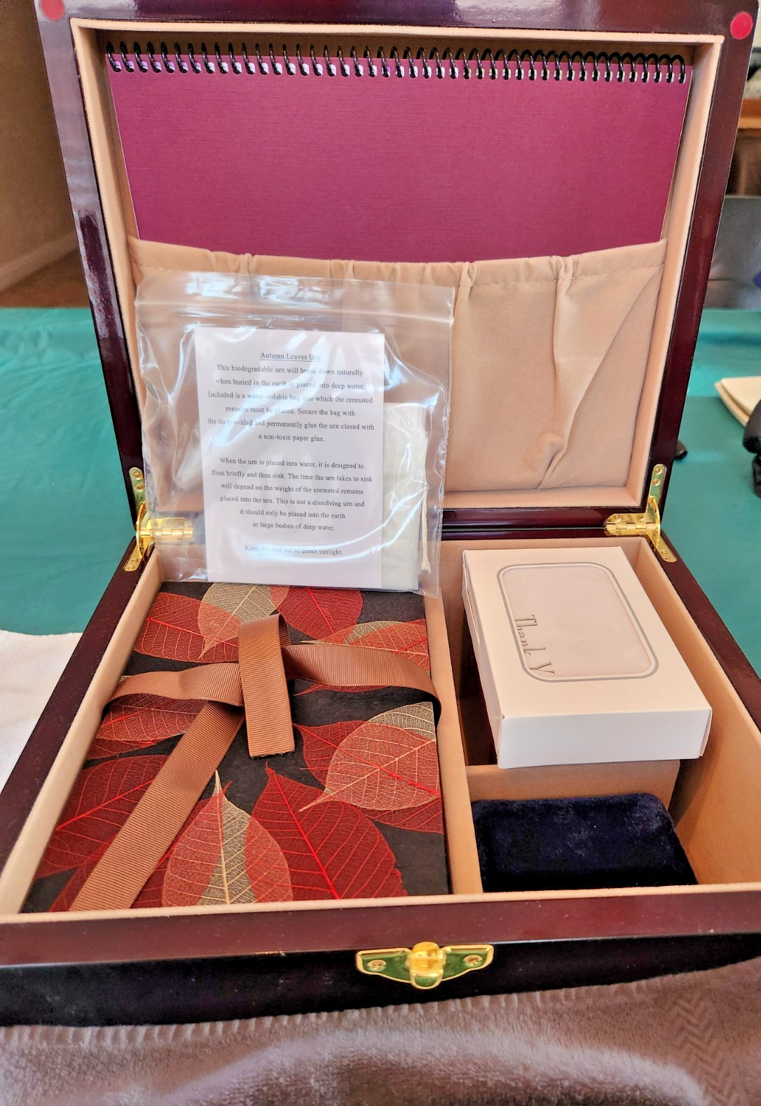 Funeral Chest Cremation Urn Kit