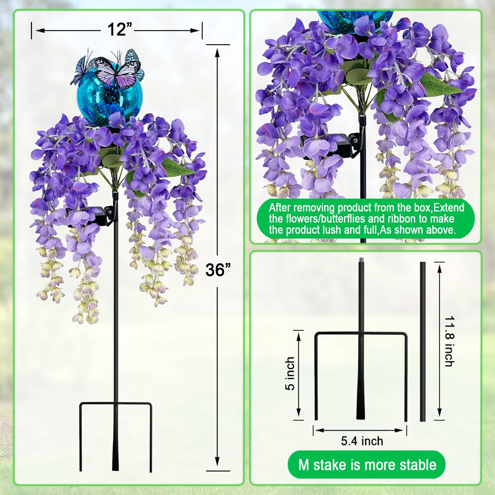 Colorful Solar Garden Lights for Pathways and Yards – Spring Decorations
