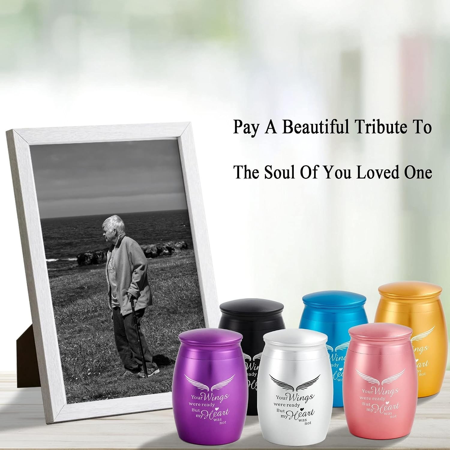 Durable Waterproof Mini Cremation Urns – 6-Count, 2.67 Inches for Safe Tribute