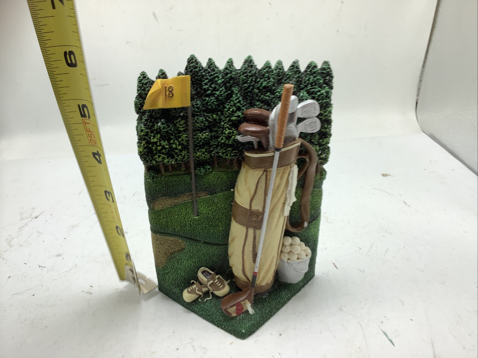 Life Symbols / Golf / Resin Figurine / Bateville Casket Co / casket corner