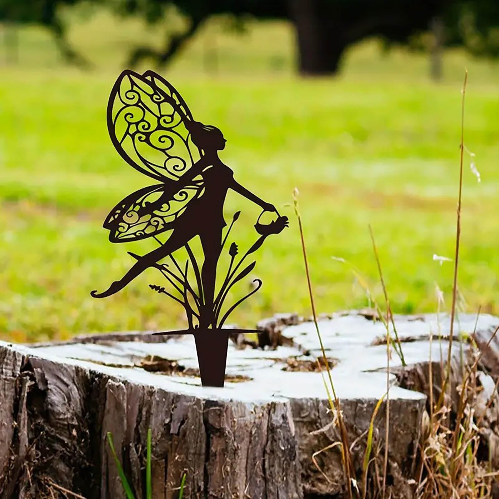 Garden Decoration Fairy Metal Flower Fairy 3-Piece Set Suitable for Yard