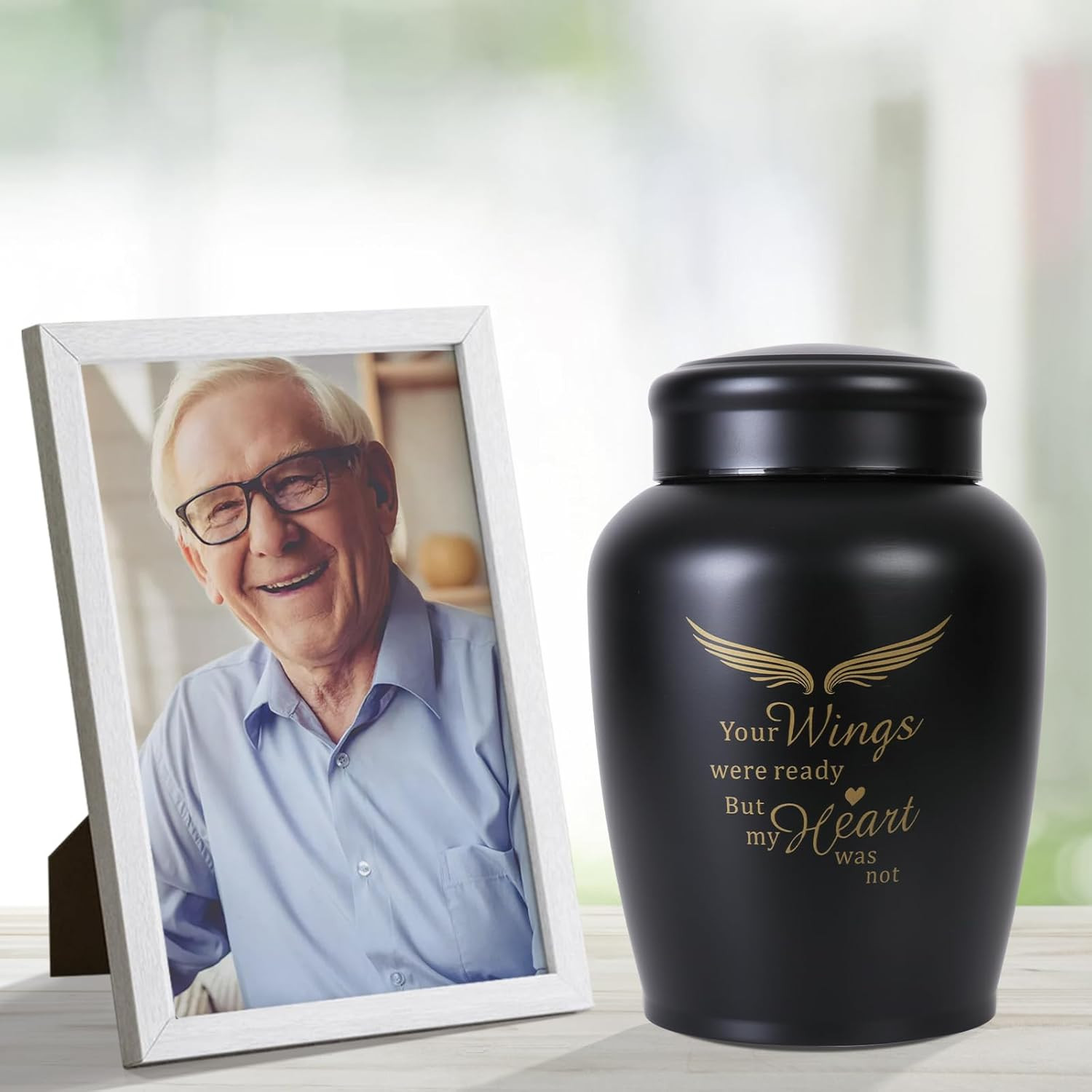 Urns for Ashes Adult Male Dad/Father/Men/Female/Mom/Women,Large 8.6Inch up to 18