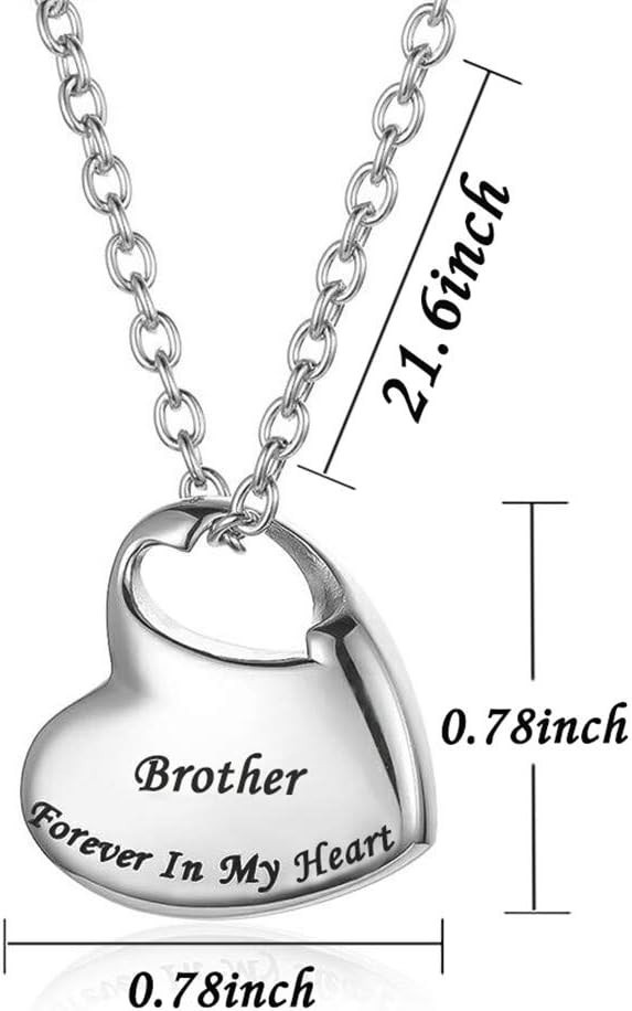 Forever in My Heart Cremation Urn Necklace for Ashes – Elegant Memorial Jewelry