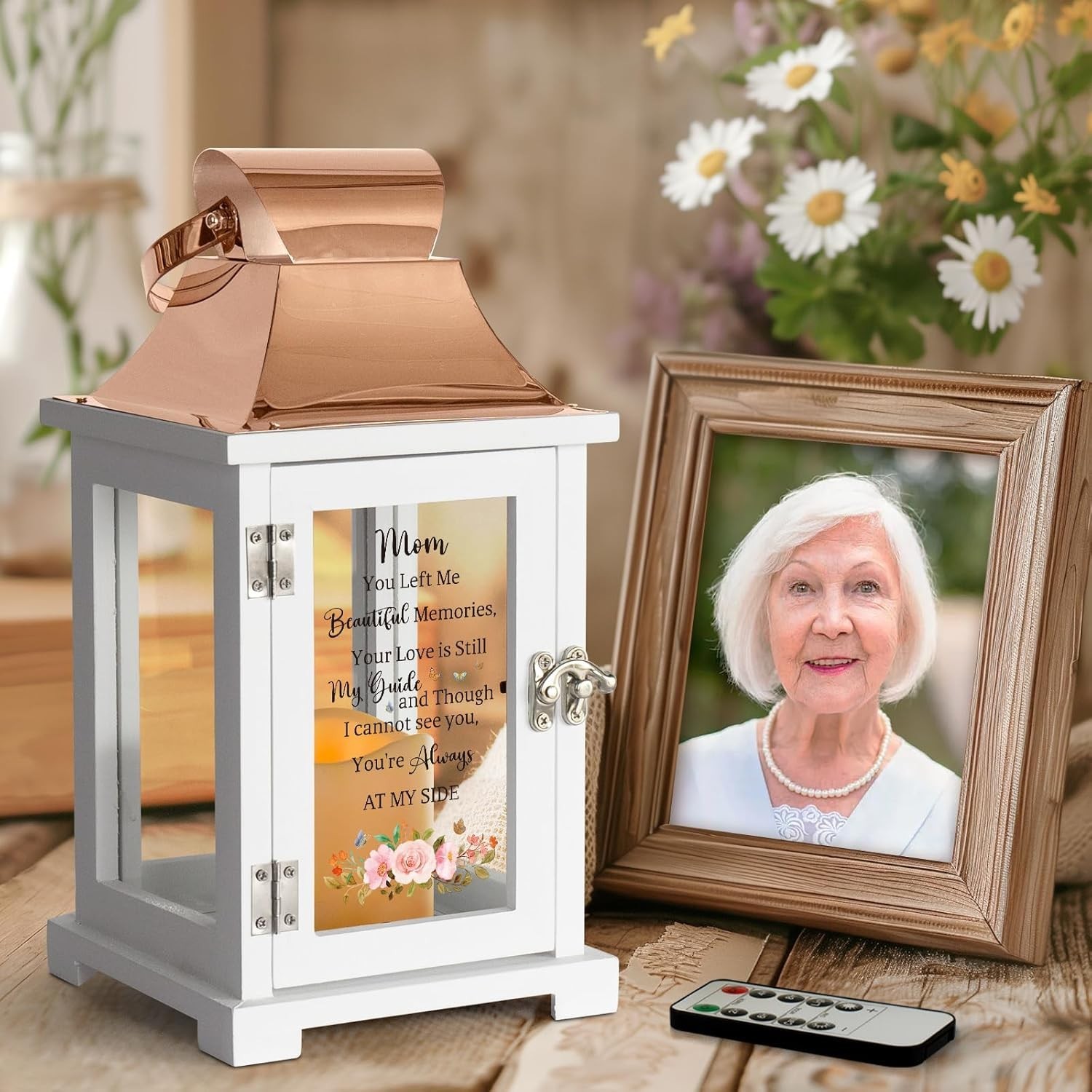 Battery-Operated Memorial Lantern with Butterfly Design – Ideal Bereavement Gift