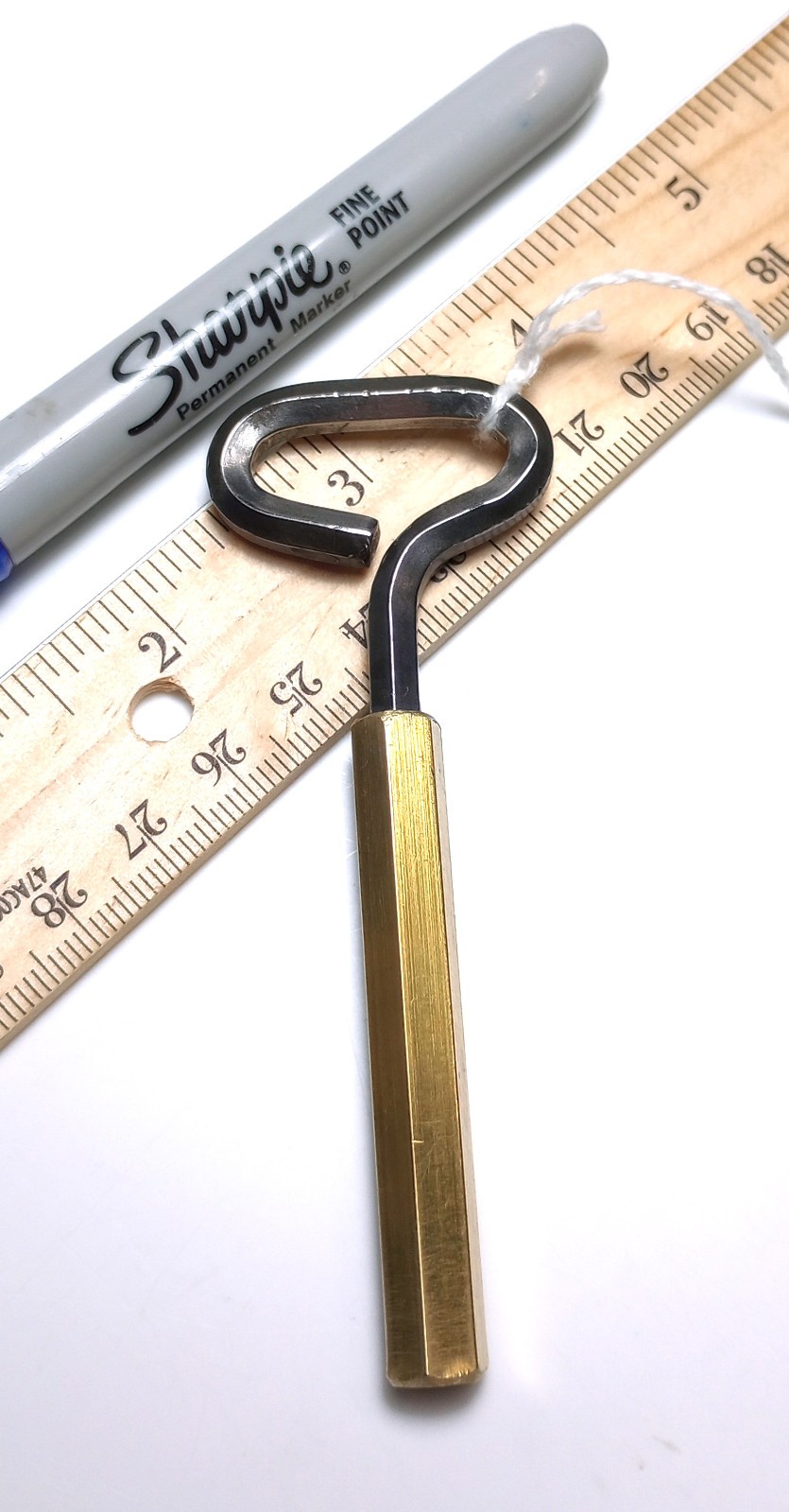 Pocket Hex Casket Key / Coffin Key