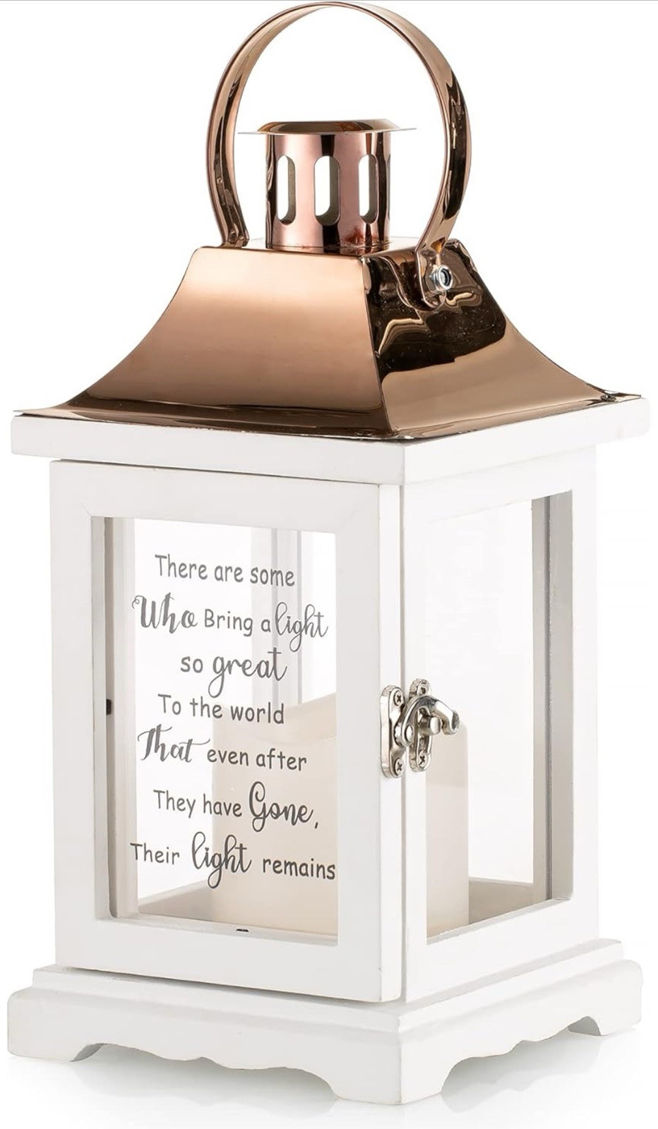Memorial Lantern With LED Candle, Sympathy Gift Loss of Loved One, Bereavement
