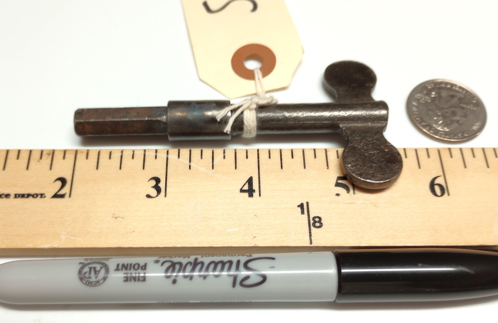 Cast Iron Pocket Casket Key / Coffin Key