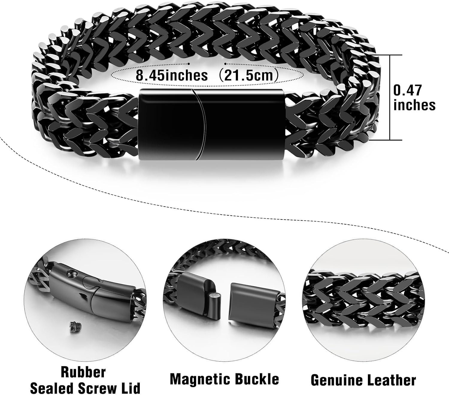 Urn Bracelet for Human Ashes Cremation Bracelet Stainless Steel Ashes Bracelet C