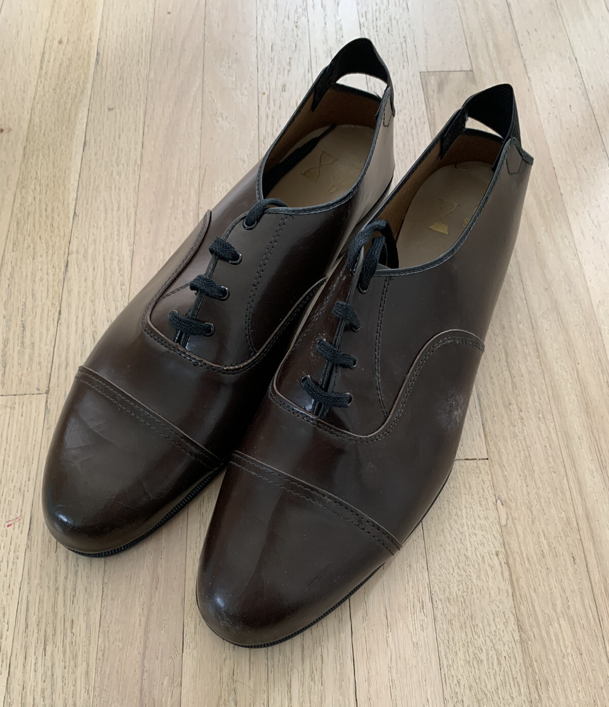 New Vintage Men’s Practical Burial Dress Shoes Brown 280R Sz 9 NOS NIB RARE