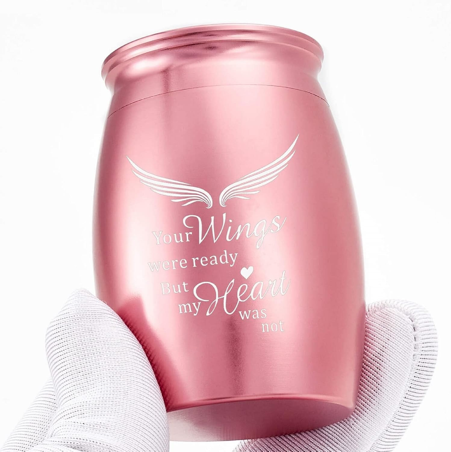 2.7 Inch Pink Small Keepsake Cremation Urns for Human Ashes | Memorial Mini Urn