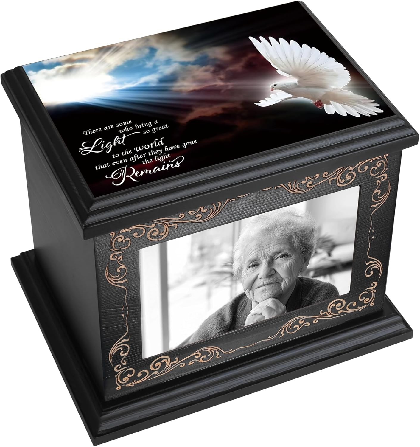 Unisex adult cremation urn, Holds up to 200 pounds of adult remains