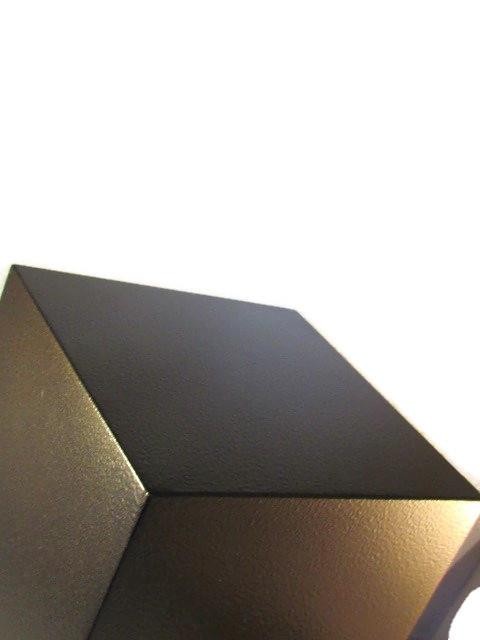 Jewish Star of David Urn for Ashes Stainless Full Size Adult Cube Dark Bronze