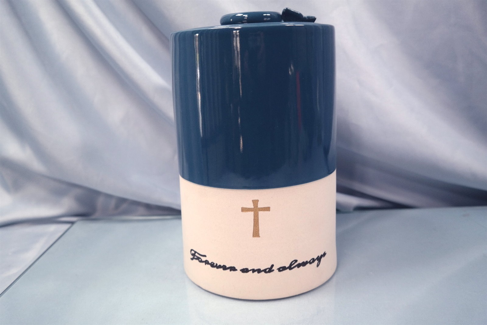 Large Cremation Urn Forever and Always Funeral with Bag