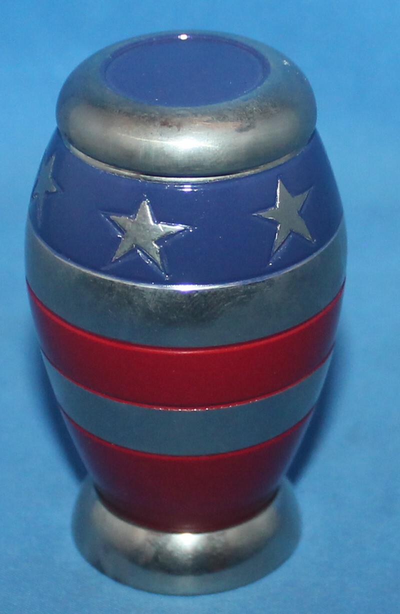 American Flag Cremation Keepsake Urn For Ashes 3″