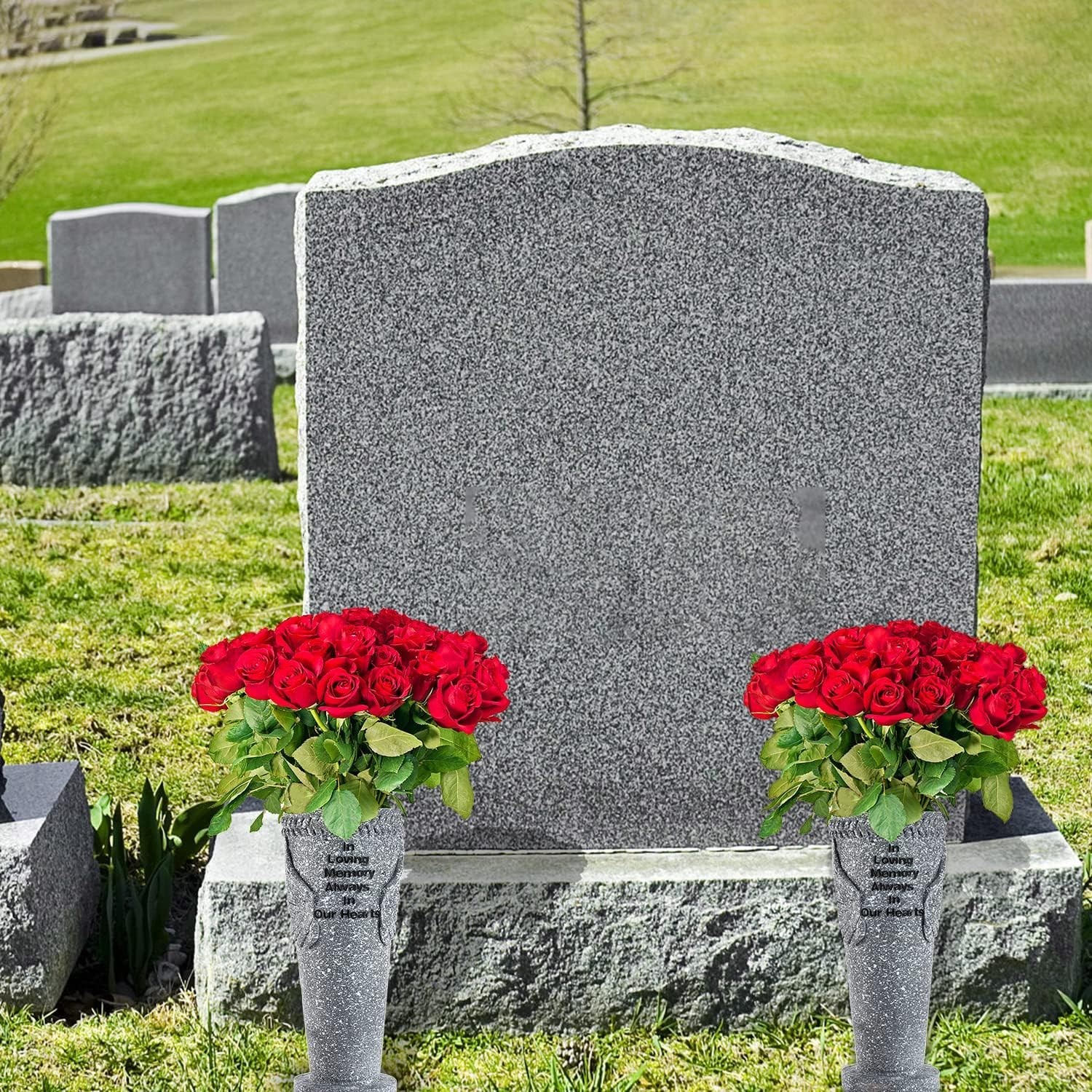 Angel Wings Cemetery Flower Vase Set – Memorial Gifts