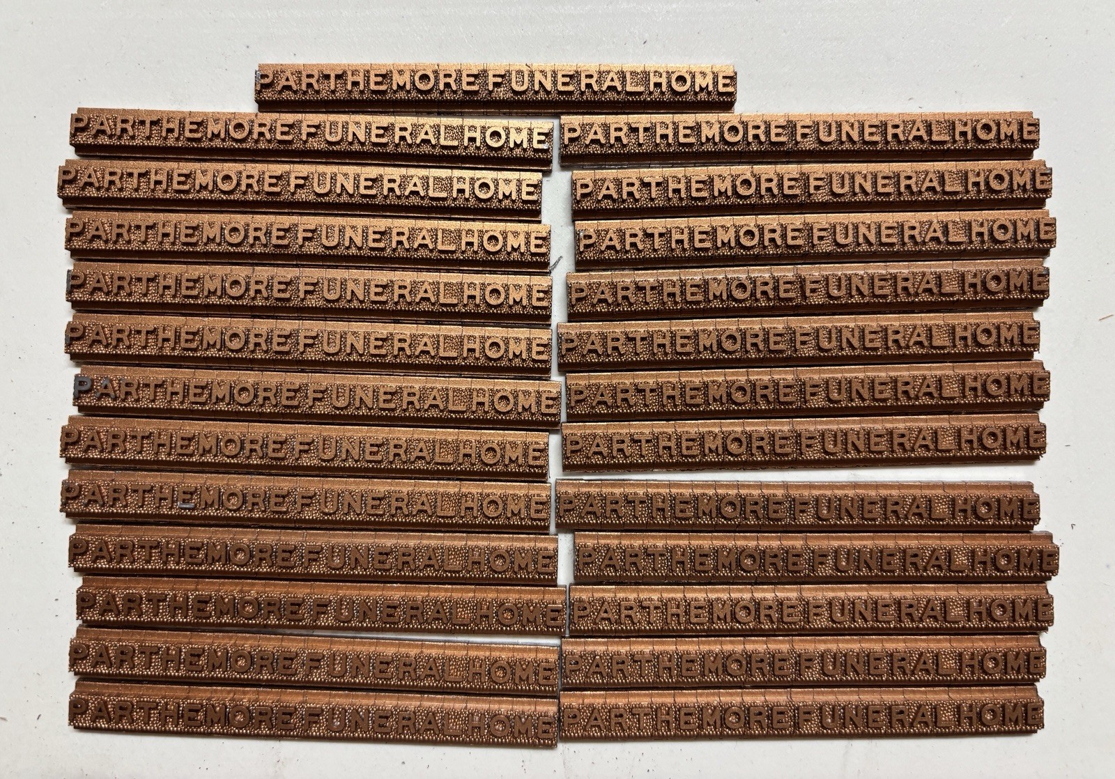 Vintage Deaton Gravemarker Parthore Funeral Home Lot Of 25 Unused – 0009