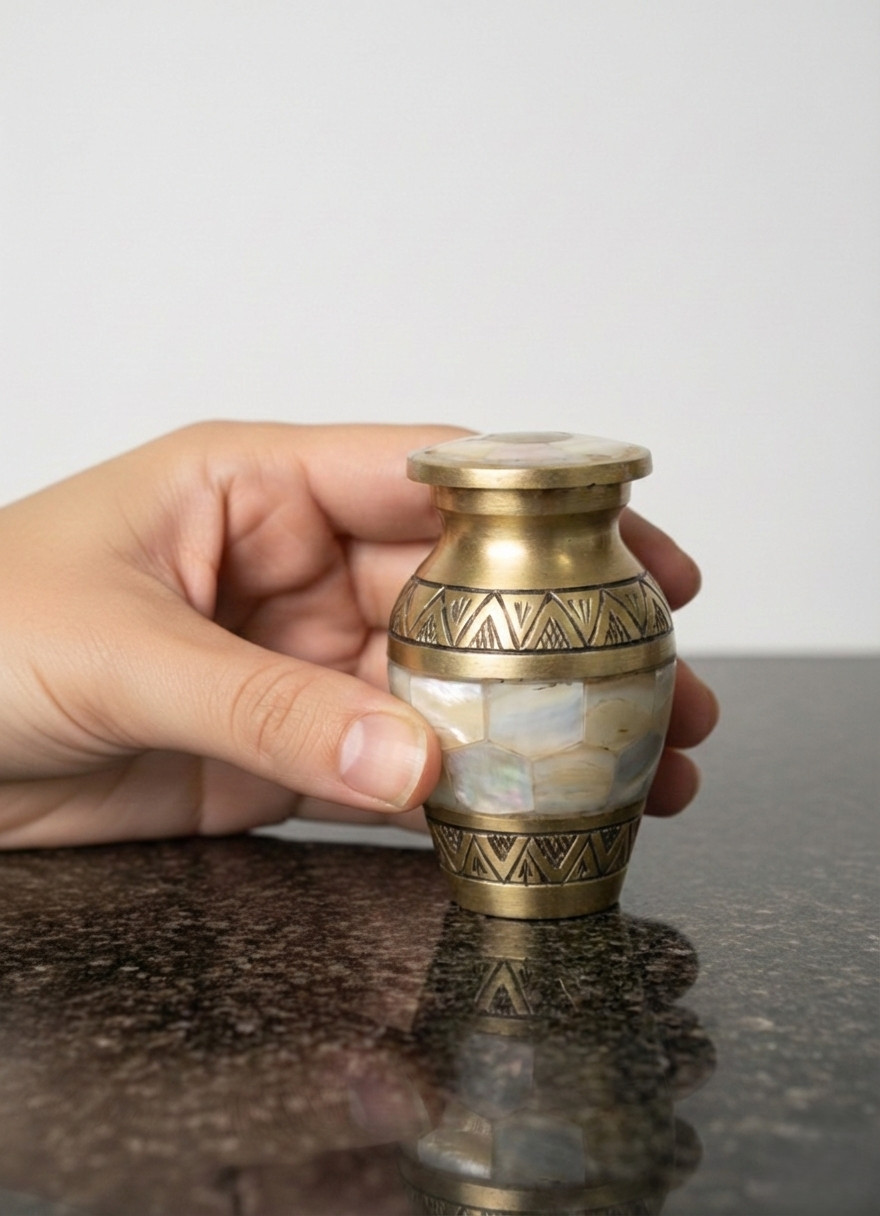 Keepsake Urn for Human Ashes 3 x 2 x 2 Inches- Small Cremation Urn