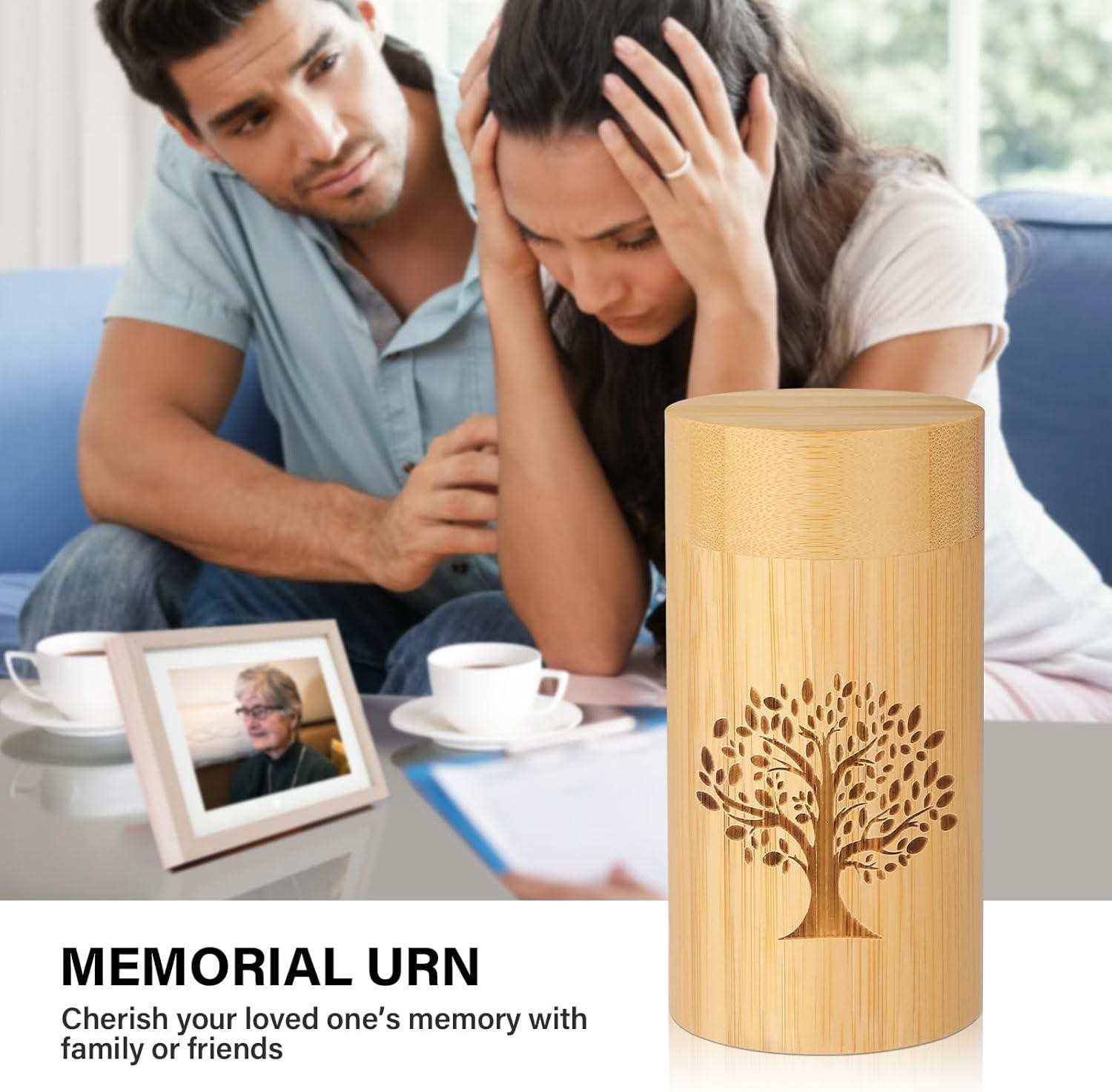 Small Urns for Human Ashes Keepsake with Tree of Life Pattern Human Ashes Adult