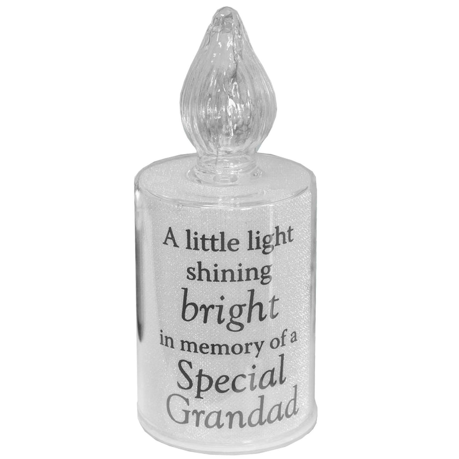 Thoughts of You Memorial Candle Light with Wording – Grandad