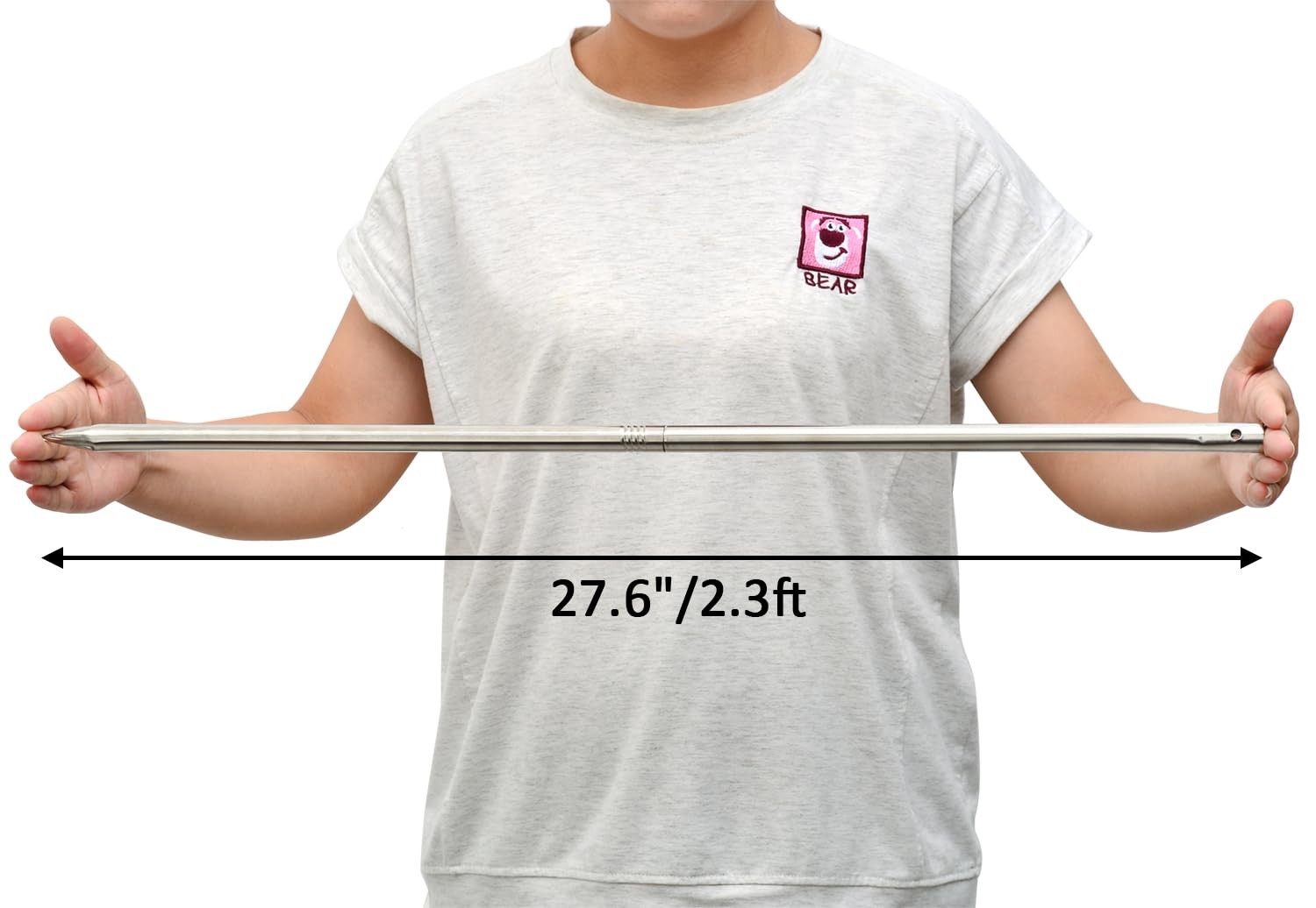27.6â€œ/2.3ft Metal Stakes for Yard Signs Stainless Steel Hardware Included