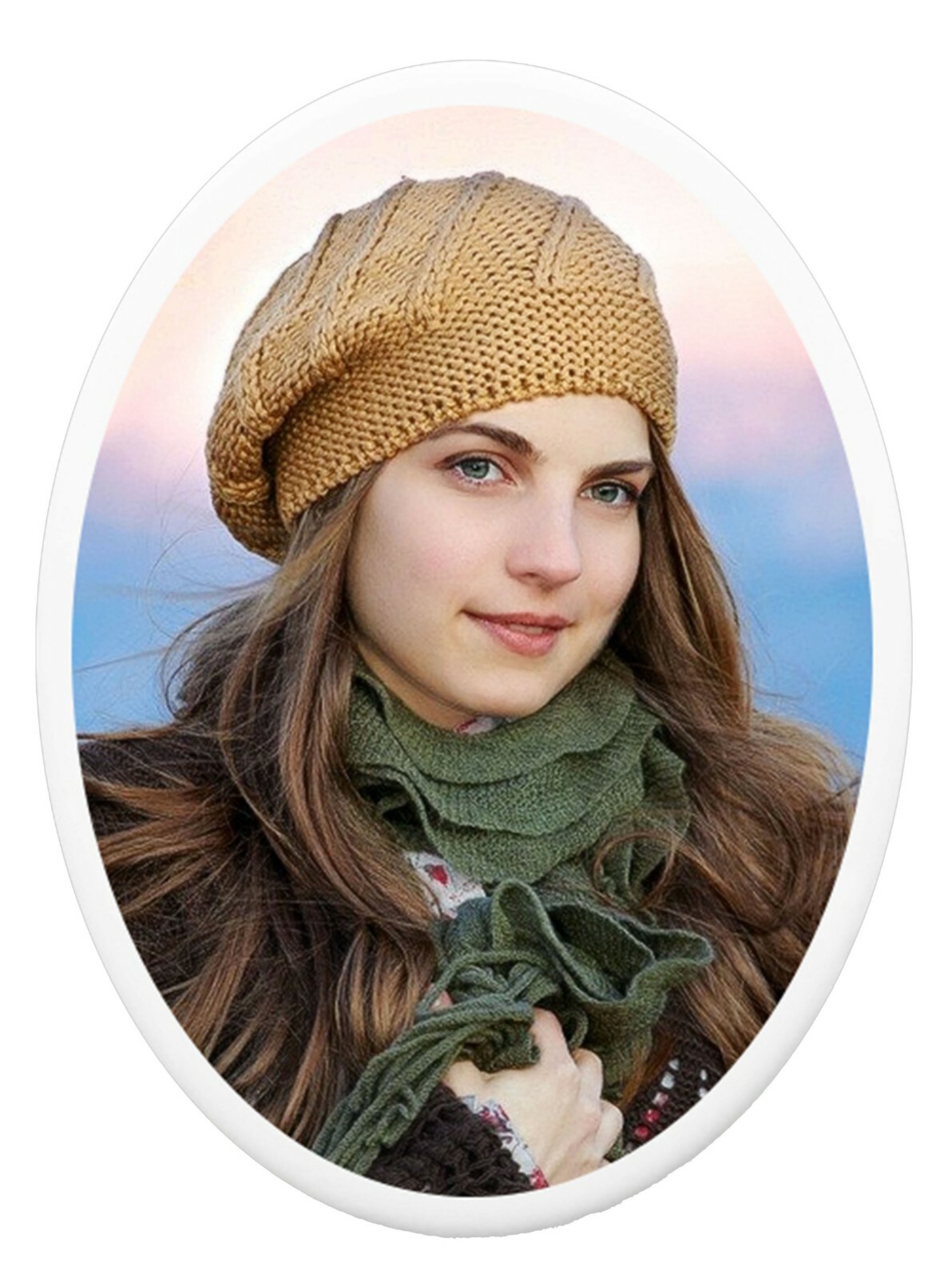 Ceramic Photo Memorial -Porcelain Memorial Plaque -Grave Marker-Headstone Photo