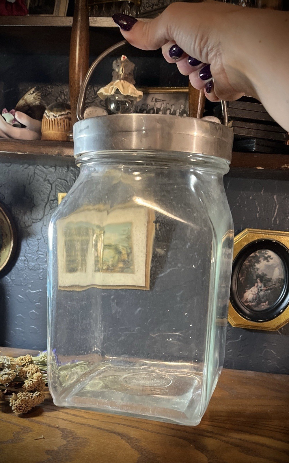 Rare antique undertaker embalming glass jar the Champion co. Springfield Ohio