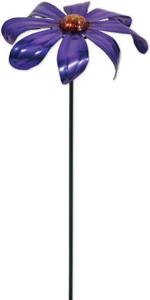 Sunset Vista Small Purple Daisy Spinner Balancer Metal Garden Stake Outdoor D…