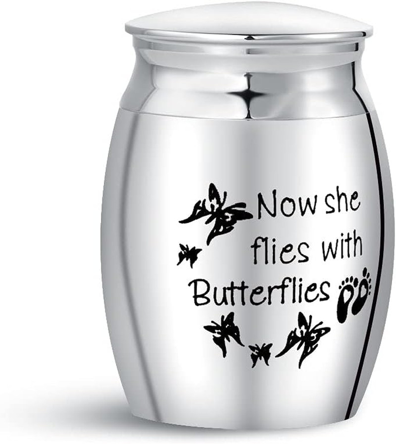 Butterfly Small Cremation Urns for Human Ashes Mom Sister Daughter Grandma Now S