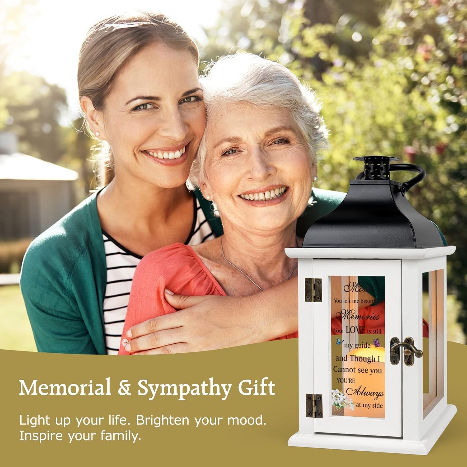 Memorial Lantern – Bereavement Sympathy Gifts for Loss of Mother Memorial Gifts