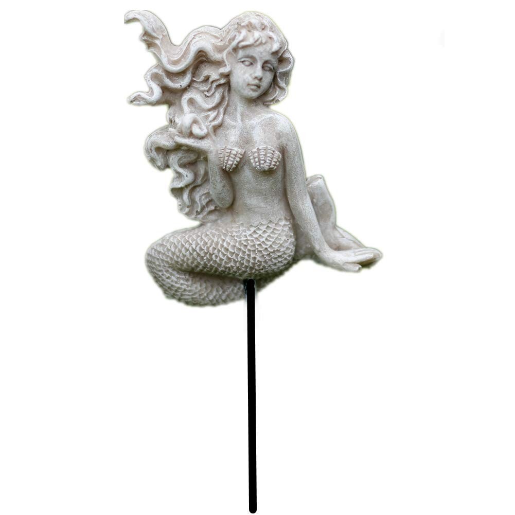 Miniature Mermaid Garden Stakes Fairy Garden Decorative Figurines Accessories